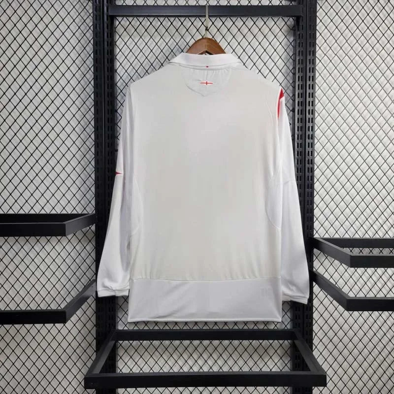 Camiseta Inglaterra 2006 Local Manga Larga