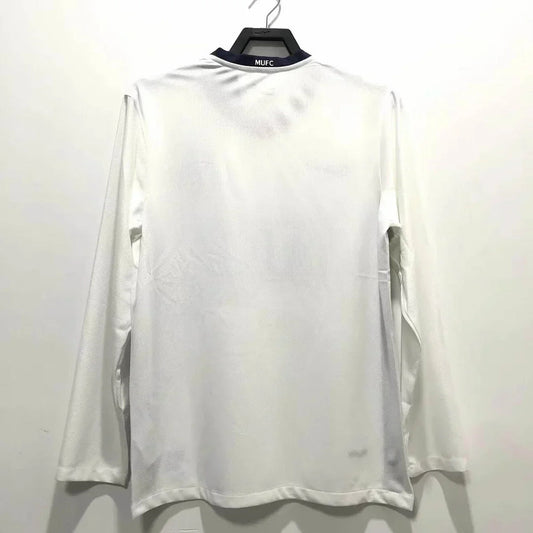 Camiseta Manchester United 2007/08 Visitante Manga Larga