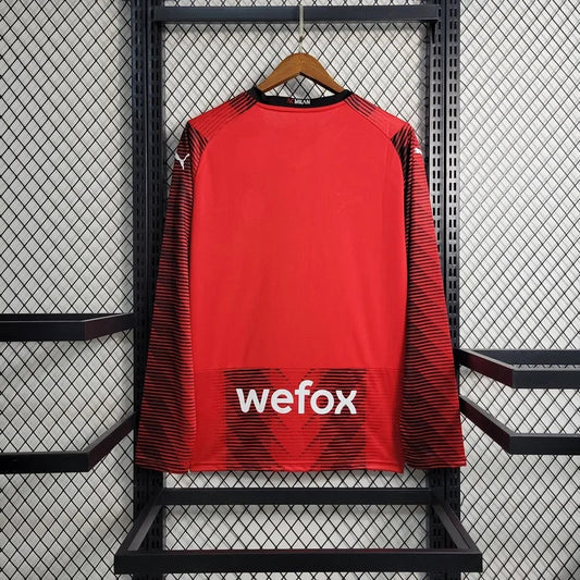 Camiseta Ac Milan 2023/24 Local Manga Larga