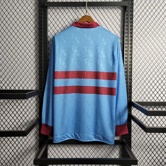 Camiseta West Ham United 1996/97 Local Manga Larga