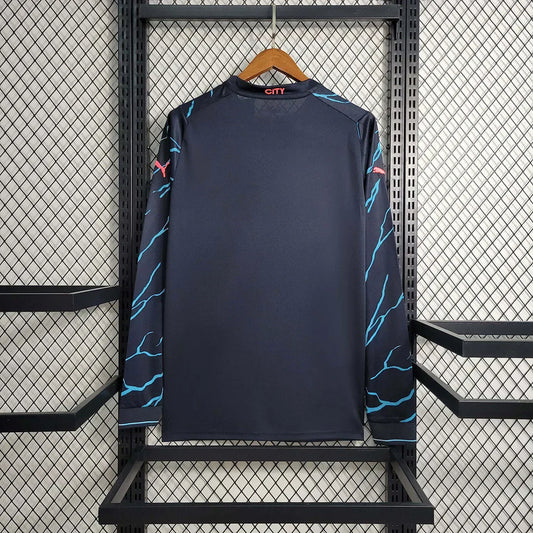 Camiseta Manchester City 2023/24 Visitante Manga Larga