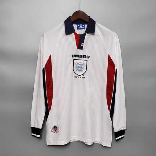 Camiseta Inglaterra 1998 Local Manga Larga