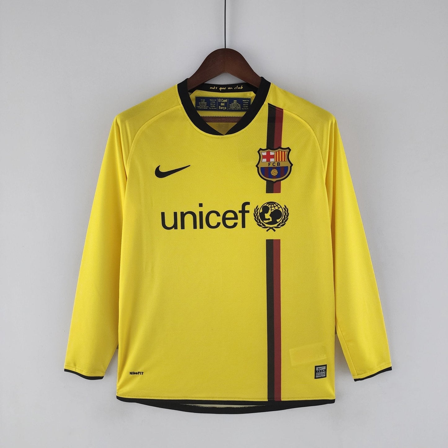 Camiseta FC Barcelona 2008/09 Visitante Manga Larga