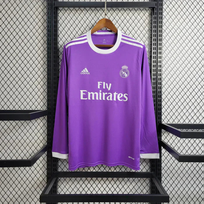 Camiseta Real Madrid 2016/17 Visitante Manga Larga