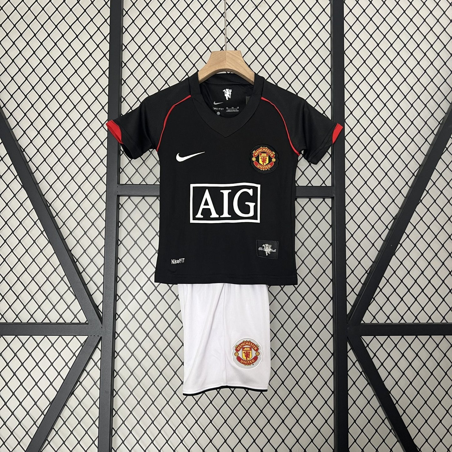 Conjunto Niños Manchester United 2007/08 Visitante
