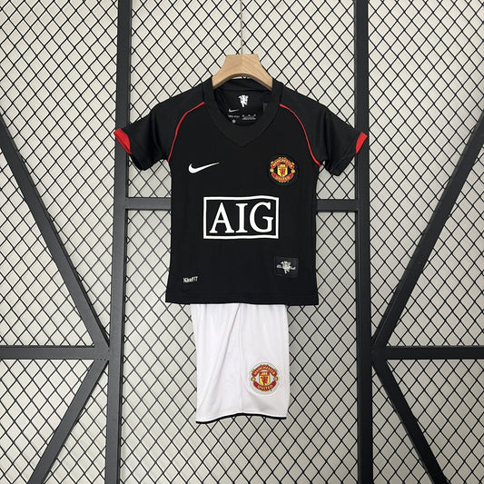 Conjunto Niños Manchester United 2007/08 Visitante