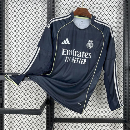 Camiseta Real Madrid 2025/26 Visitante Manga Larga