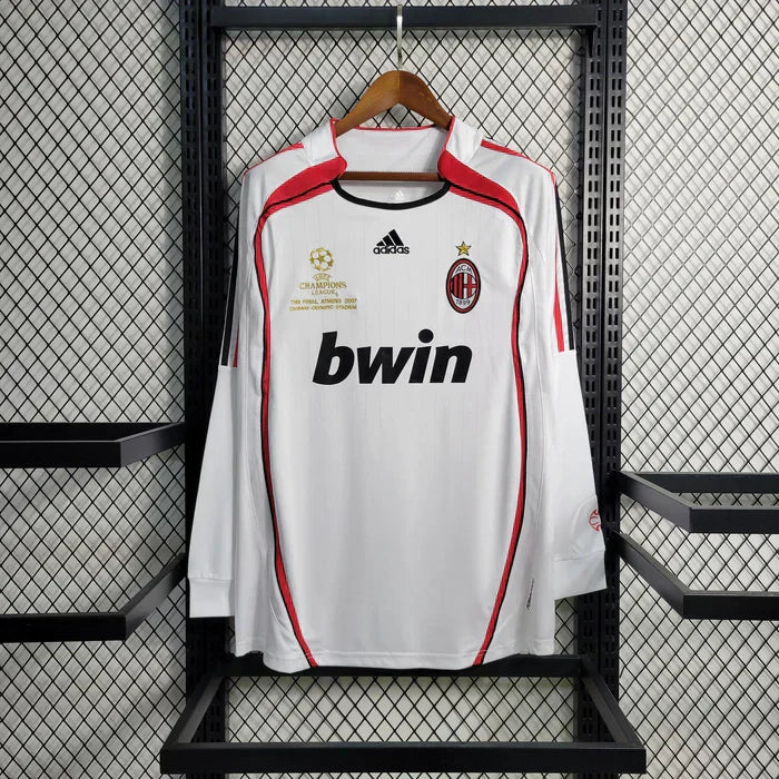Camiseta Ac Milan 2006/07 Visitante Manga Larga