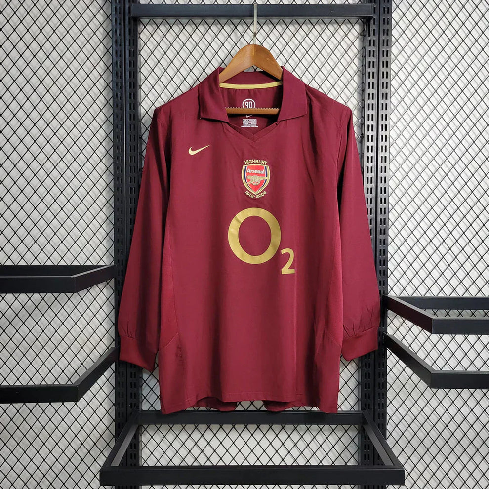Camiseta Arsenal 2006/07 Local Manga Larga