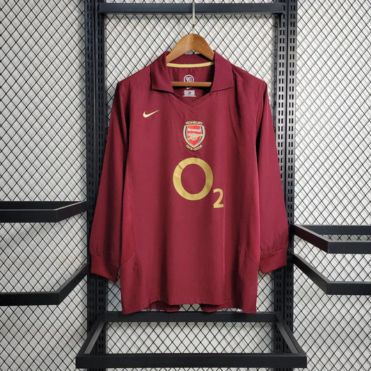 Camiseta Arsenal 2006/07 Local Manga Larga