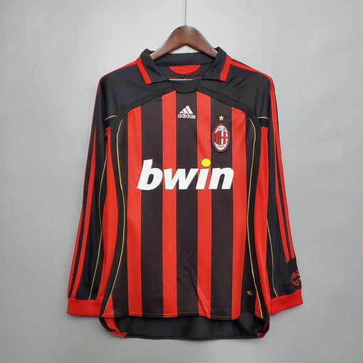 Camiseta Ac Milan 2006/07 Local Manga Larga