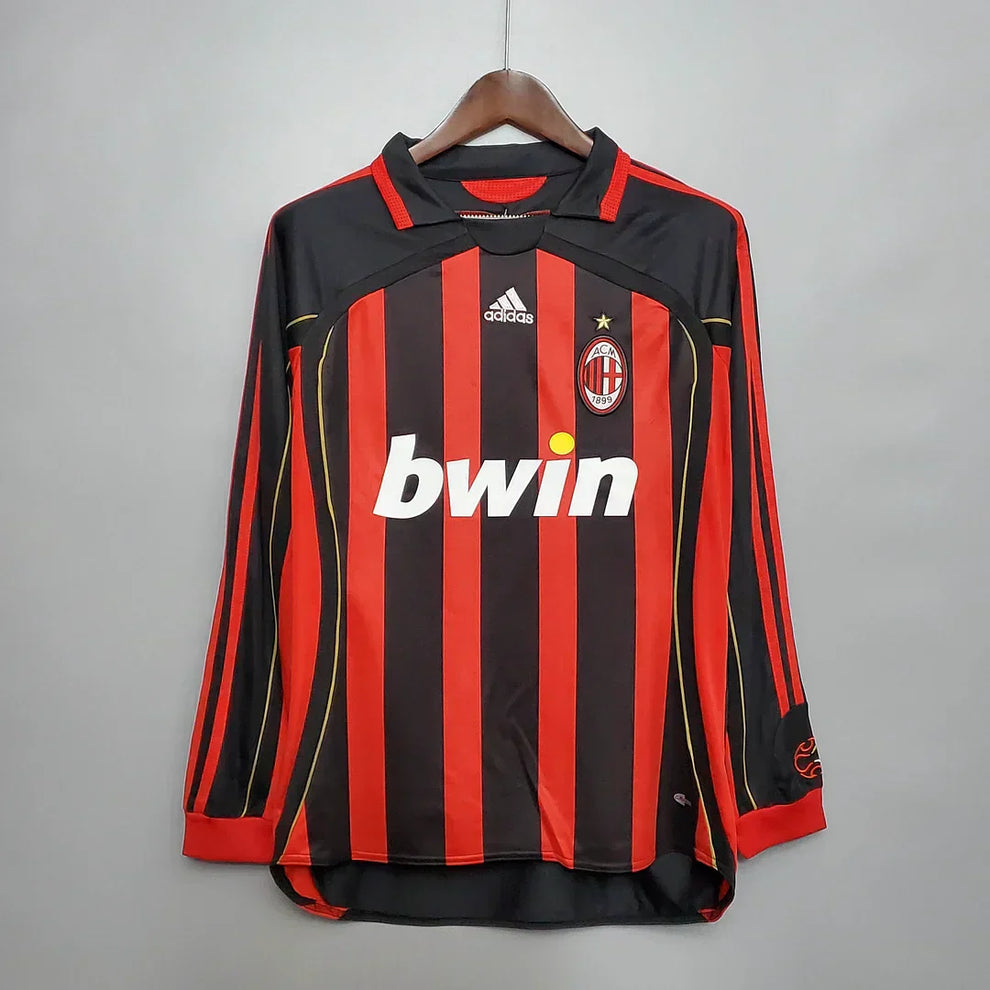 Camiseta Ac Milan 2006/07 Local Manga Larga