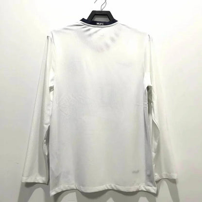 Camiseta Manchester United 2007/08 Visitante Manga Larga