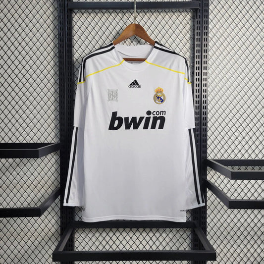 Camiseta Real Madrid 2009/10 Local Manga Larga