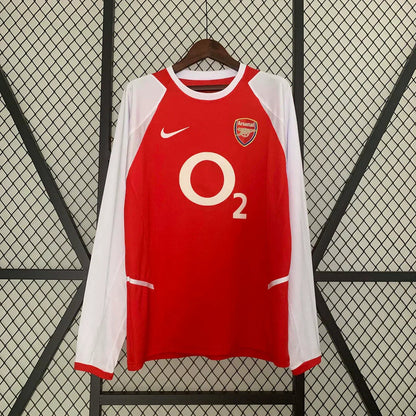 Camiseta Arsenal 2003/04 Local Manga Larga