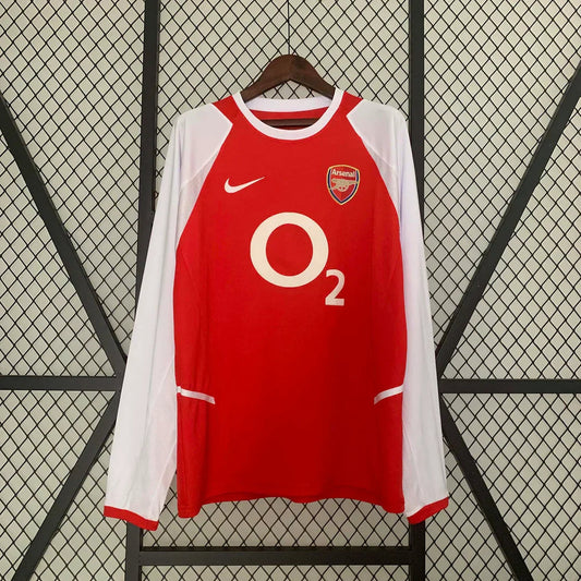 Camiseta Arsenal 2003/04 Local Manga Larga