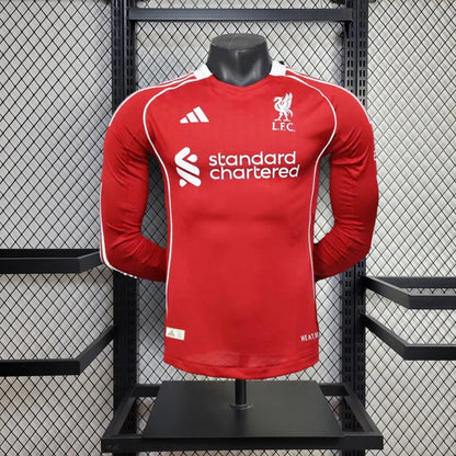 Camiseta Liverpool 2025/26 Local Manga Larga
