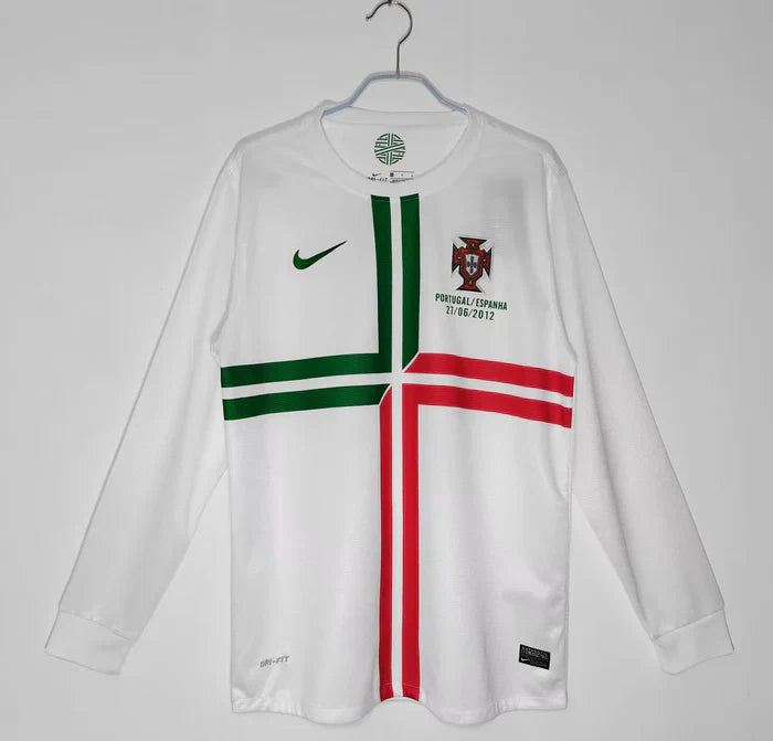 Camiseta Portugal 2012 Visitante Manga Larga