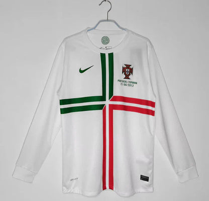 Camiseta Portugal 2012 Visitante Manga Larga