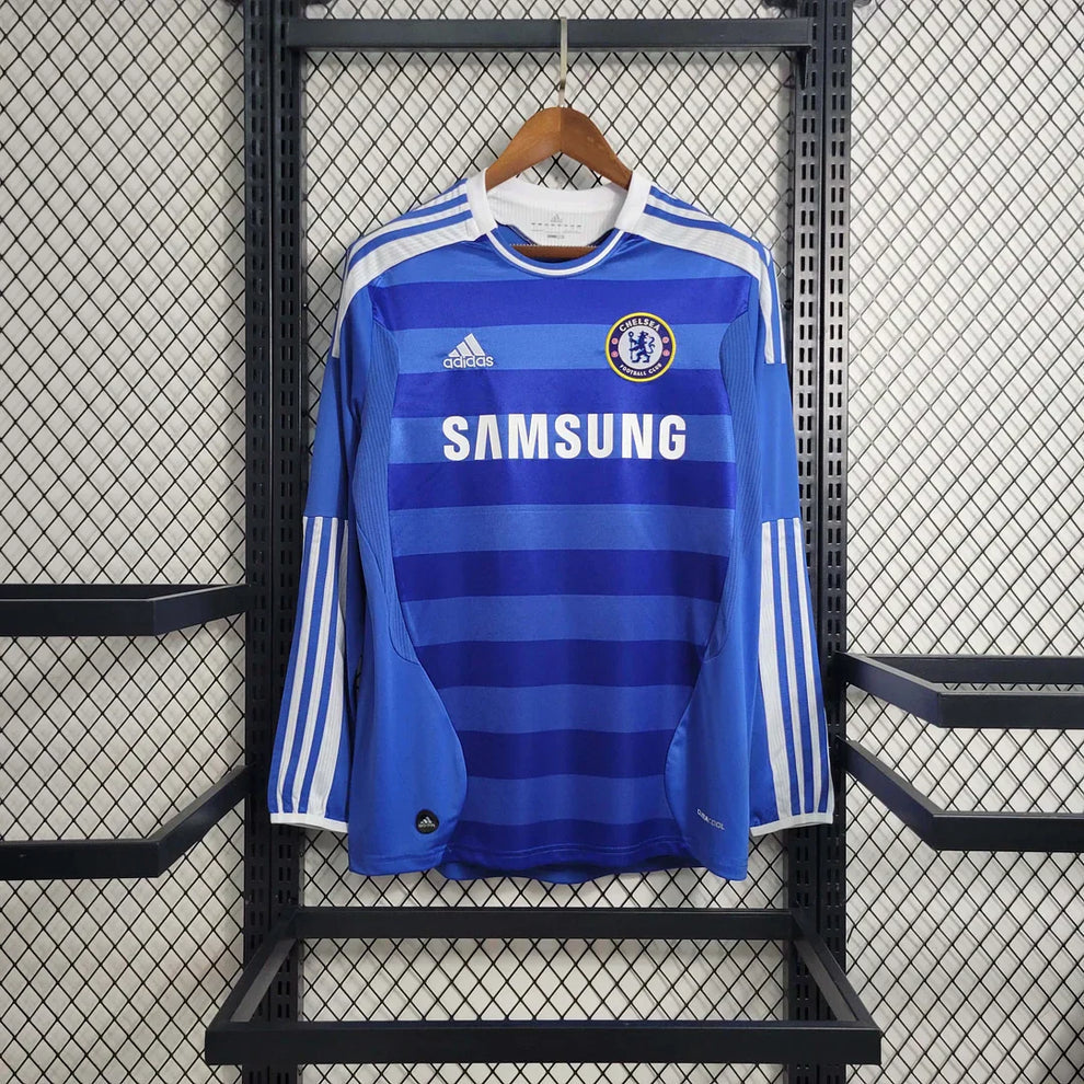 Camiseta Chelsea 2011/12 Local Manga Larga