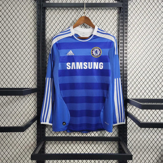 Camiseta Chelsea 2011/12 Local Manga Larga