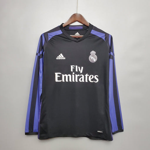 Camiseta Real Madrid 2015/16 Visitante Manga Larga