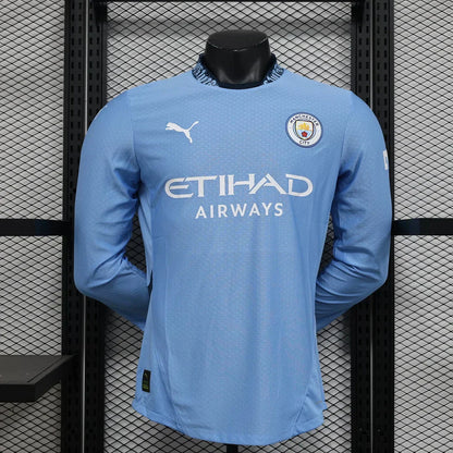 Camiseta Manchester City 2024/25 Local Manga Larga