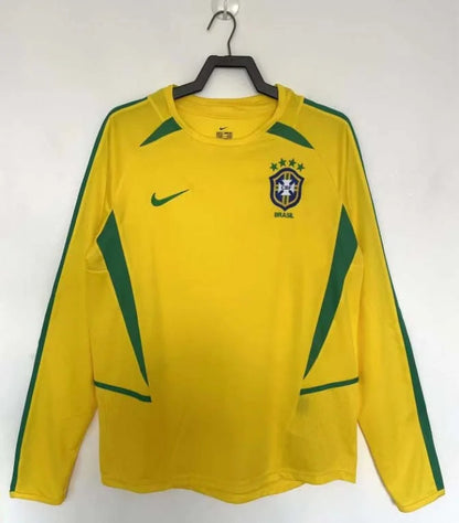 Camiseta Brasil 2002 Local Manga Larga