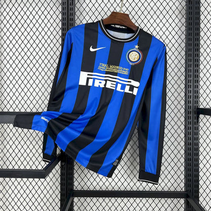 Camiseta Inter Milan 2009/10 Alternativa Manga Larga