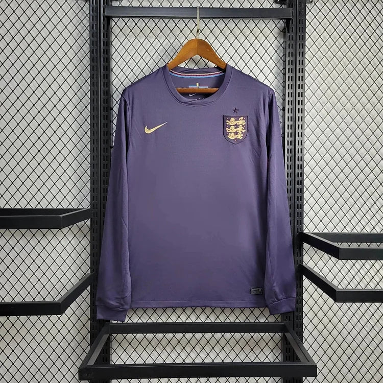 Camiseta Inglaterra 2024 Visitante Manga Larga