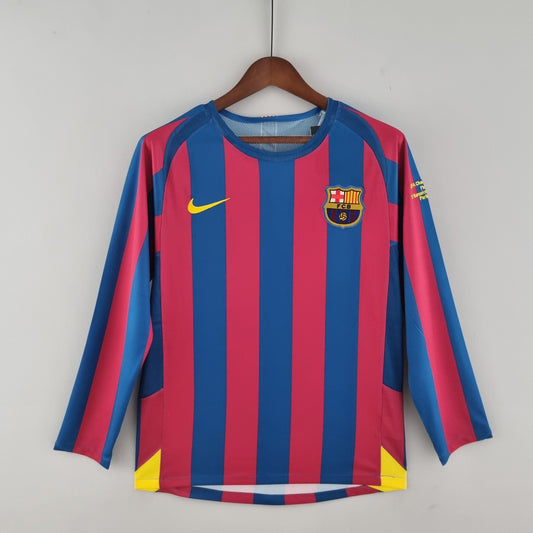 Camiseta FC Barcelona 2005/06 Local Manga Larga