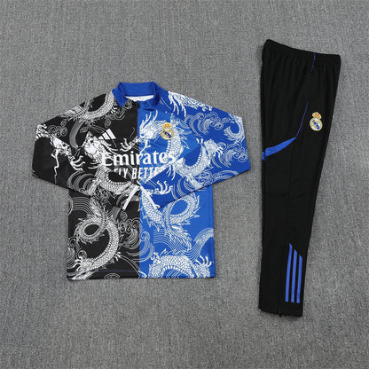 Chandal Real Madrid Dragones Azules y Negros