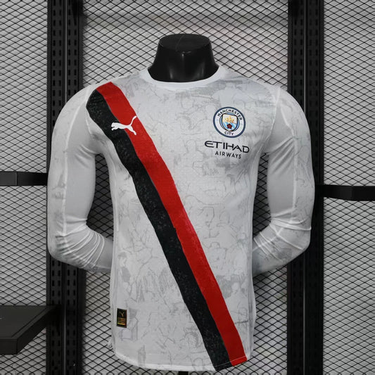 Camiseta Manchester City 2025/26 Visitante Manga Larga