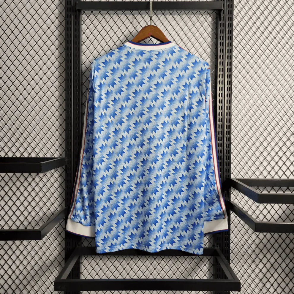 Camiseta Manchester United 1984/85 Visitante Manga Larga