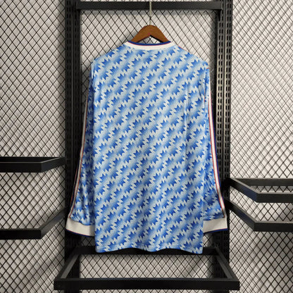 Camiseta Manchester United 1984/85 Visitante Manga Larga