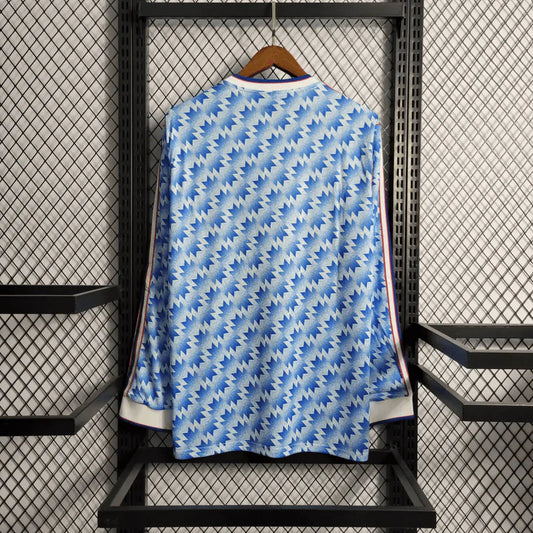Camiseta Manchester United 1984/85 Visitante Manga Larga