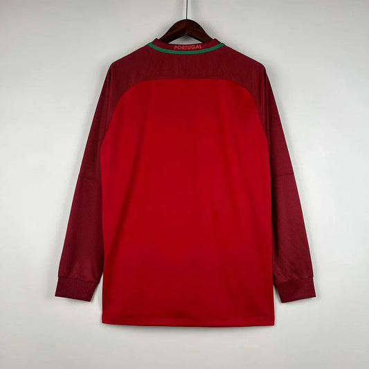 Camiseta Portugal 2016 Local Manga Larga