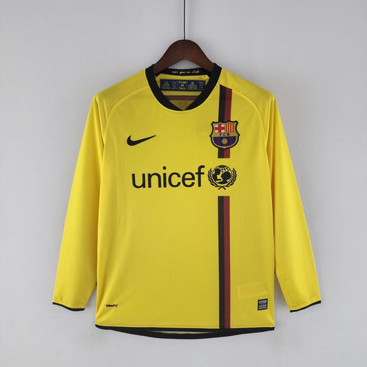 Camiseta FC Barcelona 2008/09 Visitante Manga Larga