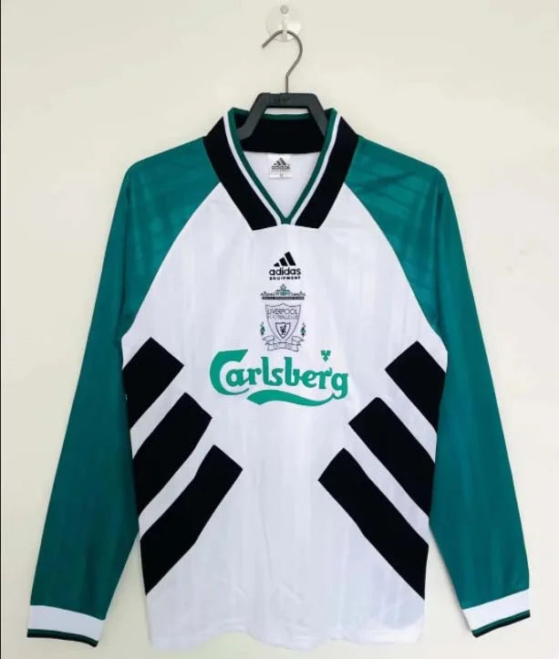 Camiseta Liverpool 1986/87 Visitante Manga Larga