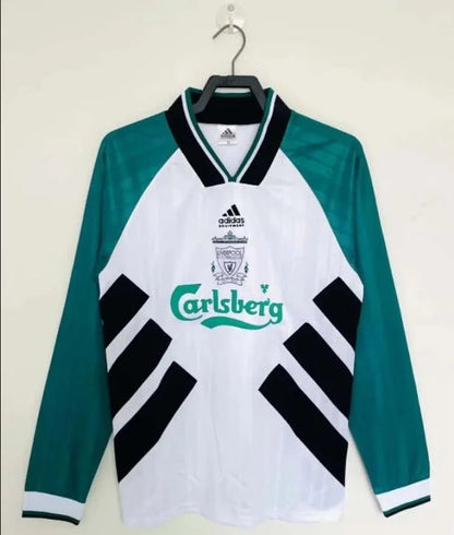 Camiseta Liverpool 1986/87 Visitante Manga Larga