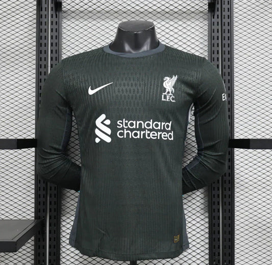 Camiseta Liverpool 2024/25 Visitante Manga Larga
