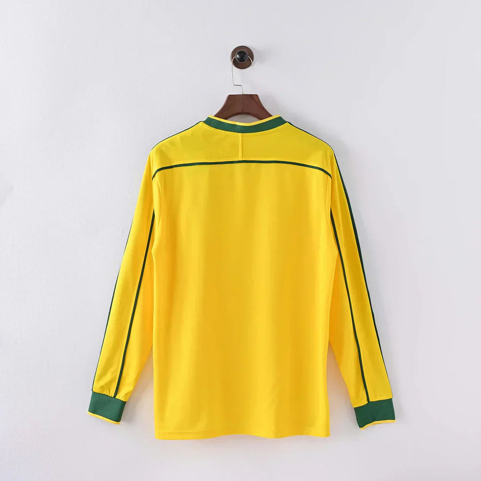 Camiseta Brasil 1998 Local Manga Larga