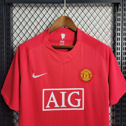 Camiseta Manchester United 2007/08 Local